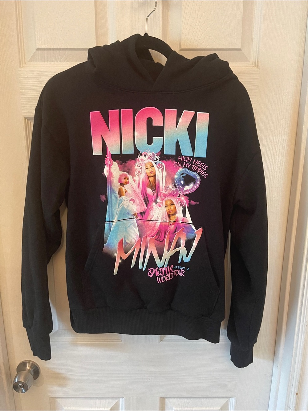 Nicki Minaj Official Pink World Tour Black Hoodie